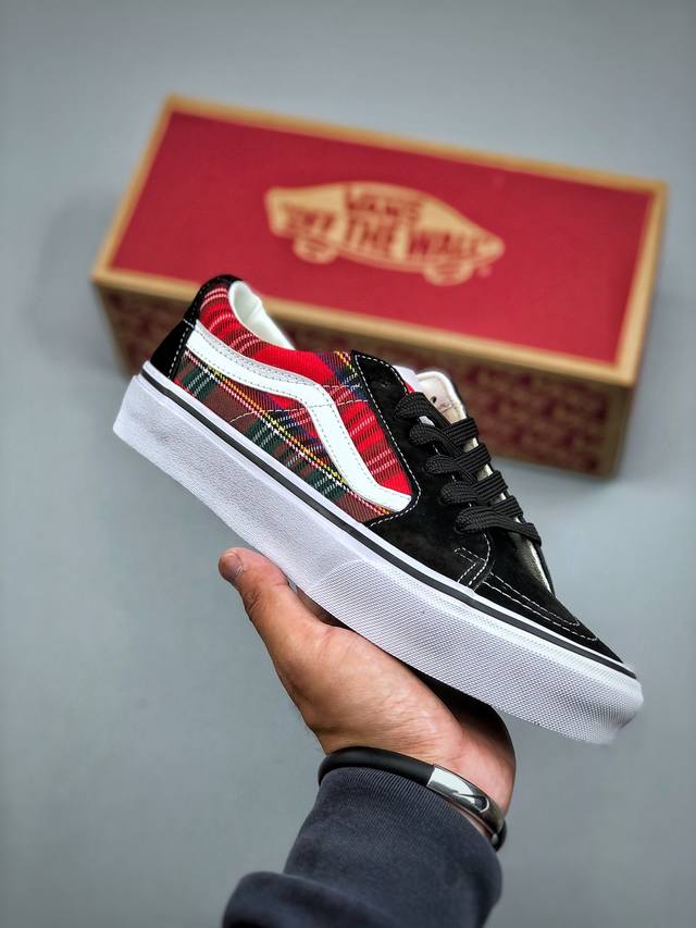 Vans 范斯 Sk8-Low 经典款 低帮 黑白 休闲板鞋帆布鞋 Vn0A4Uuk6Bt 工艺 硫化1:1 重量1:1 真标 原钢印 材质标 鞋型标 合格证