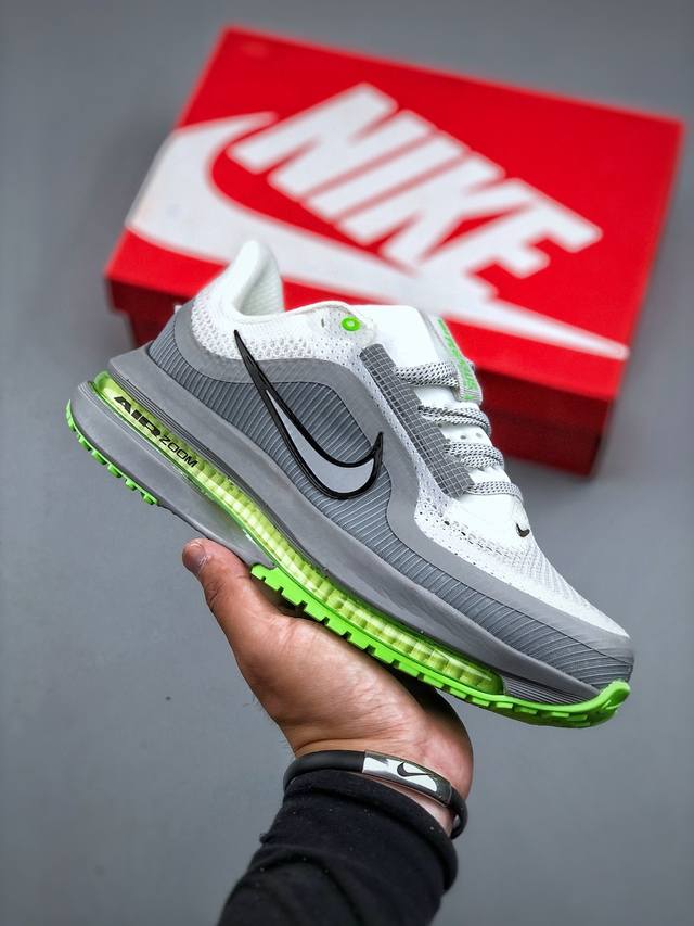 Nike pegasus premium Airscape 舒适百搭减震防滑耐磨透气 低帮跑步鞋 男款 灰白绿 低帮跑步鞋 灰白绿配色 简约又不失活力 上脚超吸