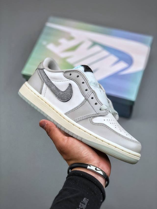 Air Jordan Aj1 Retro Low Og Cny蛇年限定 白灰渐变 Hf3144-100 Xc原厂全套原楦原纸板冲刀磨具开发 原厂皮料加持 原厂港