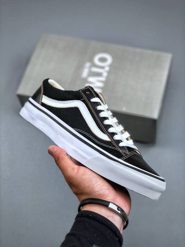 vans Otw Oid Skool 36 Vibram 夏天必备的一款鞋 余文乐同款 抗疲劳鞋垫 脚感一流 皮革+10盎司粗布拼接 质感超好 最Nice的就是
