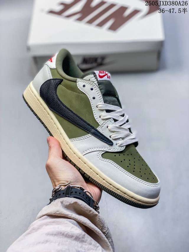 travis Scott X Jordan Aj Cut The Check Ts倒钩联名魔术贴篮球鞋 Fz8117-101 注意原盒盒子损坏扣15 配套布袋报