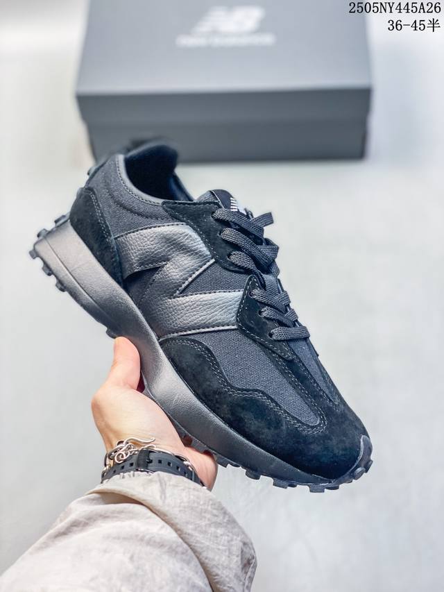 真标带半码 new Balance Nb327复古美感舒适运动皮革合成革减震防滑耐磨透气包裹性支撑低帮休闲跑步鞋 尺码 见图 编码 05Ny445A26
