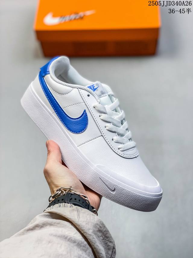 新品 耐克 Nike Court Shot 男女子运动鞋春季透气轻便经典白昼 潮流 嘻哈 百搭 防滑 低帮 板鞋 Fq8146#拒绝沉闷黑白 质感满满的皮革鞋面