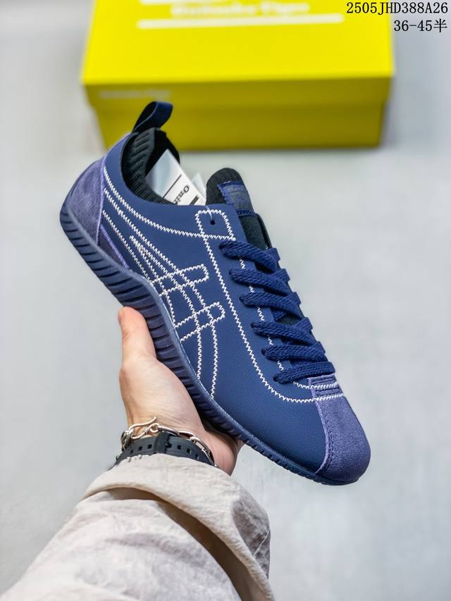 亚瑟士 Onitsuka Tiger鬼塚虎 Sclaw 轻便舒适 防滑耐磨透气支撑 低帮 生活休闲鞋 男女同款 复古美学极简风格 配色独具个性又超级好看 鞋口织
