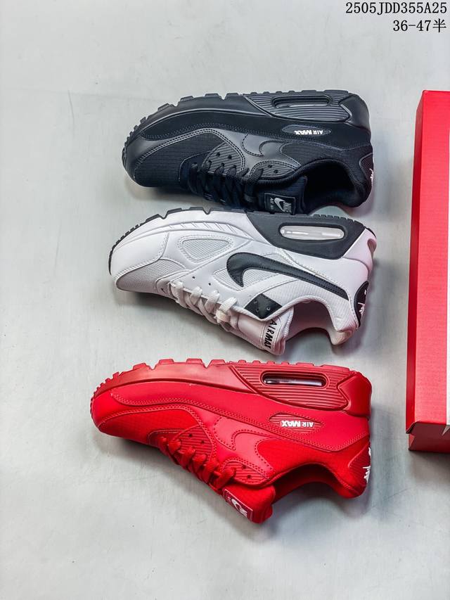 公司级Nike Air Max 90初代系列低帮复古气垫百搭休闲运动慢跑鞋 货号:Hf3835-100 尺码 36-47半 编码 05Jdd355A25