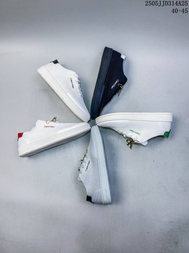 真标Calvin Klein 网眼 圆头系带 低帮 板鞋 尺码:40-45 编码 05Jjd314A25