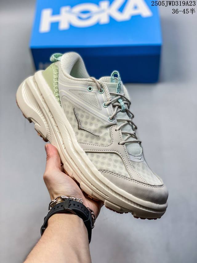 红卡邦代 B3 Ls 新款上市 陆续更新 高品质 原材料开发 hoka Xbon B3Ls 邦代 鞋头采用牛皮革材质 网面是Mono 纱材质 里面是蜂窝煤透气网