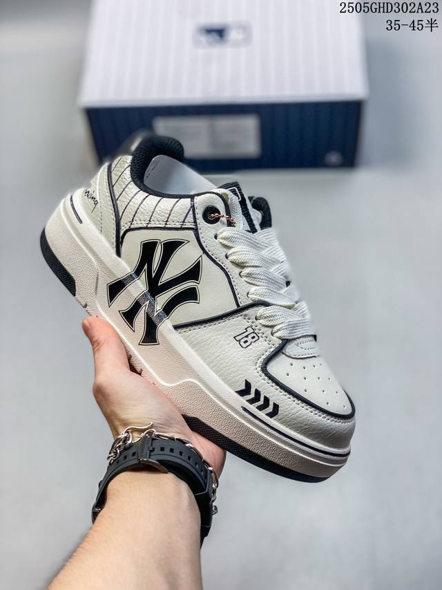 公司级Mlb Ny 印花网红老爹鞋 涂鸦恶作剧 内增高6Cm 原厂原档案数据开发 进口纳米材质 原厂全套手提袋 原盒雷射防伪标包装 官方货号: 3Asxca12