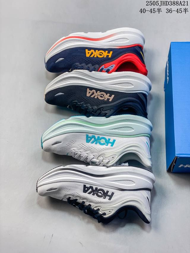 真标带半码 hoka Oneone Bondi 9男女款跑步鞋超强缓震舒适透气日常训练运动鞋 尺码 见图 编码 05Jhd388A21