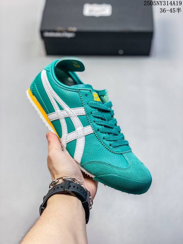 亚瑟士 鬼冢虎系列 Asics Tiger Mexico 66 鬼冢虎阿斯克斯牛皮面经典休闲跑鞋 货号 1183B771 300 码数 36 37 37.5 3