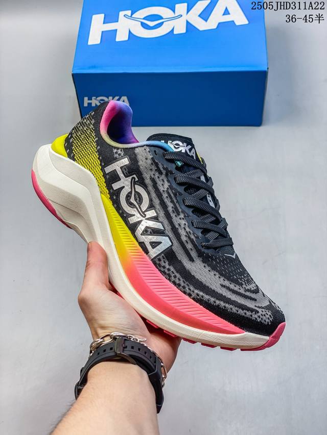 Hoka One One Mach X 舒适 轻便防滑耐磨 低帮跑步鞋 36-45 半码 编码 05Jhd311A22