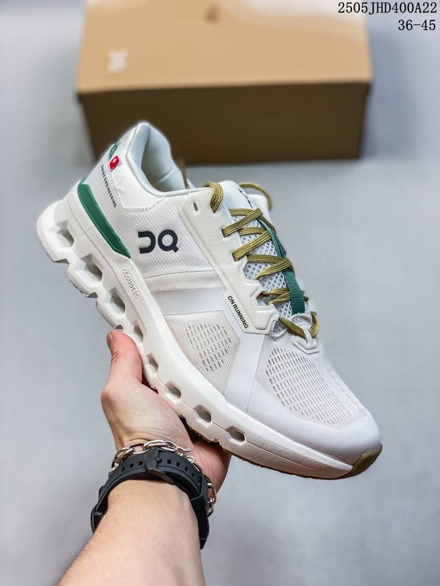 公司级On Cloudrunner 2 昂跑 户外街头机能风新兴品牌轻便中帮跑步鞋 首发实拍鞋款以网球为灵感的运动休闲鞋 大胆的复古外观与革新科技融合 助力运动