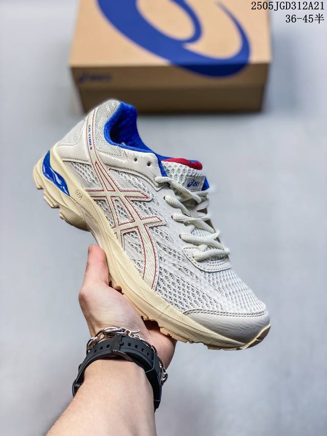公司级亚瑟士Asics Gel-Flux 4 运动休闲透气专业跑 鞋 进口双层丝纤维工程网布鞋面 轻量舒适透 气材质中底3D可视Gel缓震胶效果 升級Flyte