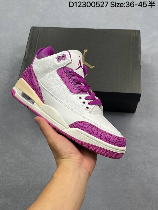 公司级Air Jordan 3 Retro 迈克尔 乔丹Aj3代中帮复古休闲运动文化篮球鞋 货号 654964-500 尺码 36 36.5 37.5 38 3