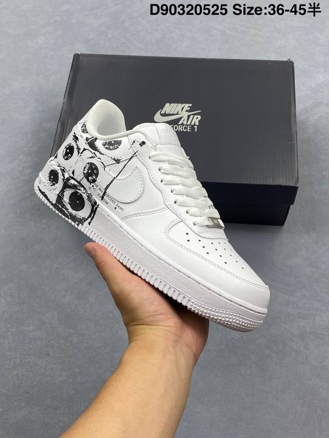 公司级Cdg X Sup X Air Force 1 Low 三方联名白黑涂鸦 原楦头原纸板 打造纯正空军版型 #专注外贸渠道 全掌内置蜂窝气垫 #原盒配件 原