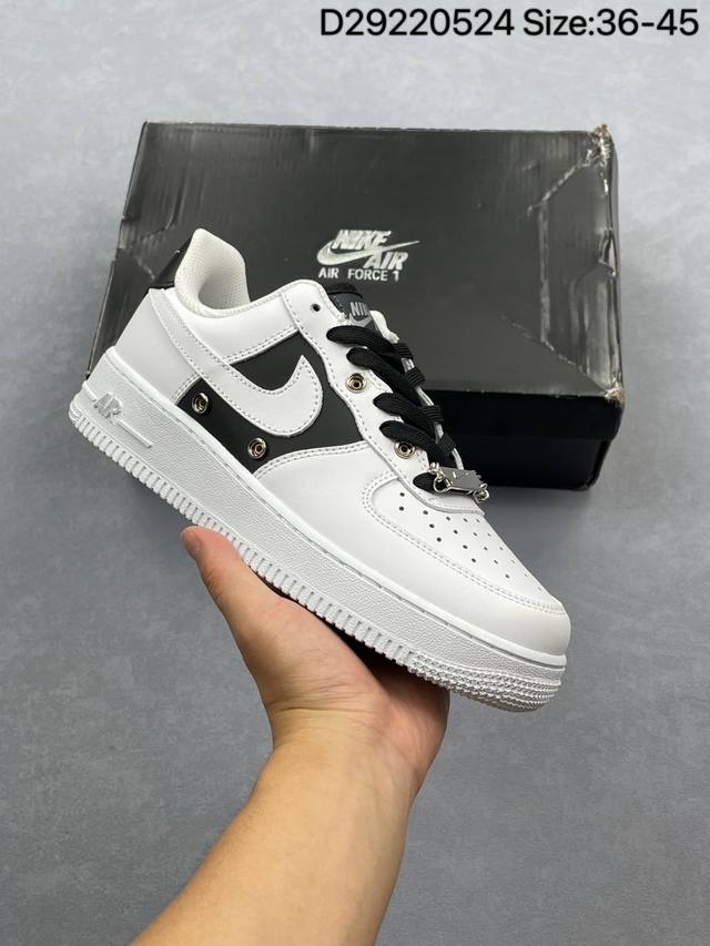 耐克 Nike Air Force 1 '07 Low 空军一号含气垫 低帮百搭厚底增高休闲运动板鞋 柔软 弹性十足的缓震性能和出色的中底设计 横跨复古与现代的