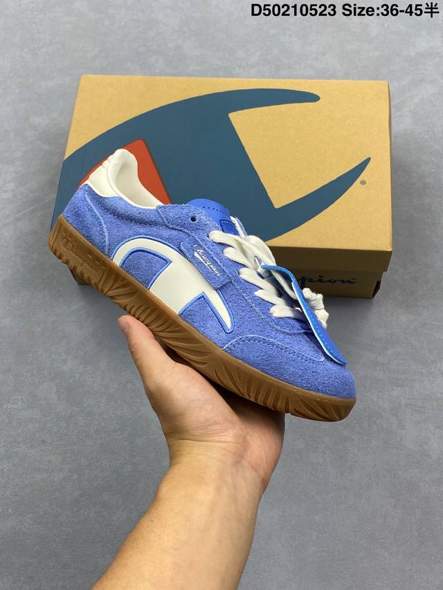 champion 冠军 女鞋原楦原纸版开发 采用长绒翻毛皮组合环保透气革鞋面材质 内嵌环保海玻璃Eva鞋垫 外置耐磨橡胶大底美国经典休闲运动老牌 冠军Champ