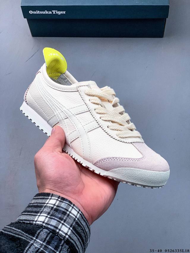 asics 亚瑟士 Onitsuka Tiger 鬼冢虎 阿斯克斯 皮面原装四联吊牌 中底纸板钢印 日系轻便运动休闲鞋 0526335L18