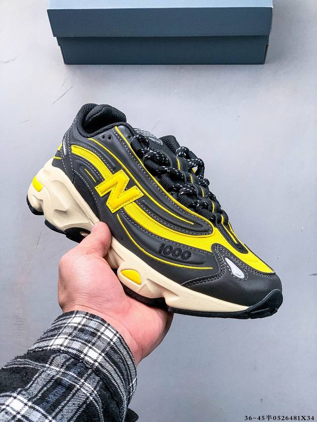 原楦原纸版开发版型#小红书穿搭款式 Nb新百伦New Balance 1000 系列低帮复古老爹风休闲运动跑步鞋 货号:M1000Sl 0526481X34