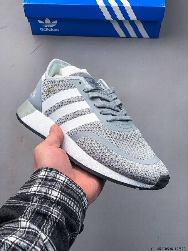 集图 阿迪达斯Adidas N-5923三叶草 针织透气小Iniki 伊尼基复古跑步鞋 0526119Y22
