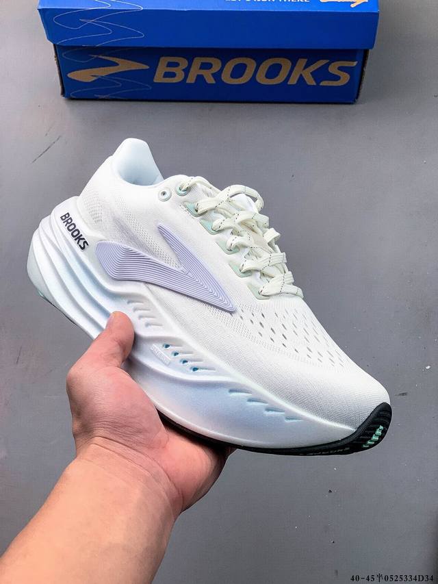 brooks布鲁克斯Glycerin Max超级甘油减震厚底马拉松跑步鞋 布鲁克斯跑鞋有著名的甘油 幽灵 追岚 烈风等系列 甘油作为旗舰级别的跑鞋 甘油系列已经