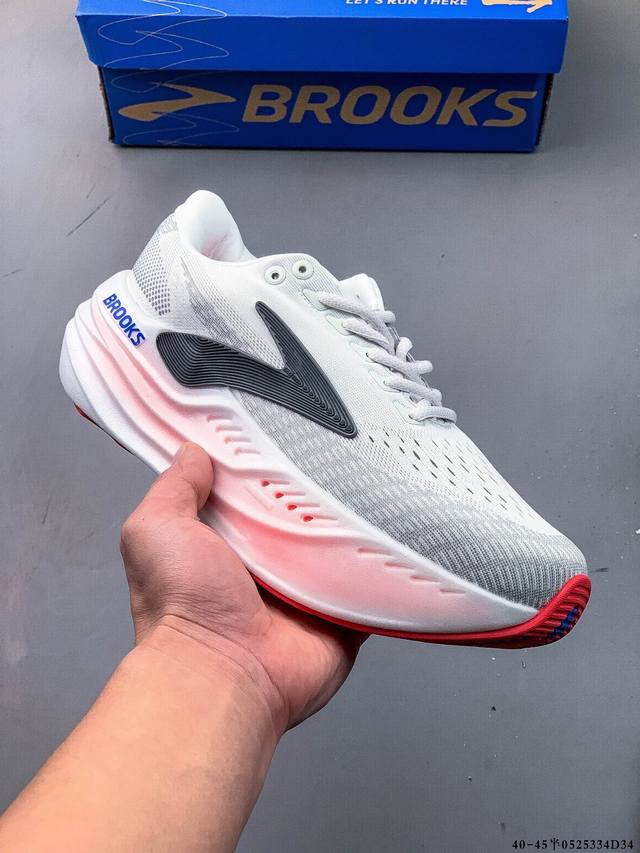 brooks布鲁克斯Glycerin Max超级甘油减震厚底马拉松跑步鞋 布鲁克斯跑鞋有著名的甘油 幽灵 追岚 烈风等系列 甘油作为旗舰级别的跑鞋 甘油系列已经