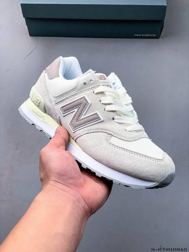 nb新百伦New Balance U574 低帮复古休闲运动慢跑鞋 纯原版本版本 采用猪巴革组合网织物鞋面材质 全新4层组合独立私模大底 0524318A21