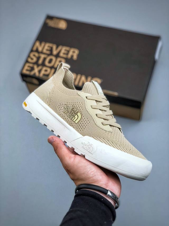 The North Face Cedar Measa 北面系列轻便套袜式一脚蹬跑鞋 户外运动抓地耐磨休闲鞋 飞织鞋面透气性强 贴脚舒适度极好 超级减震抗疲劳舒适