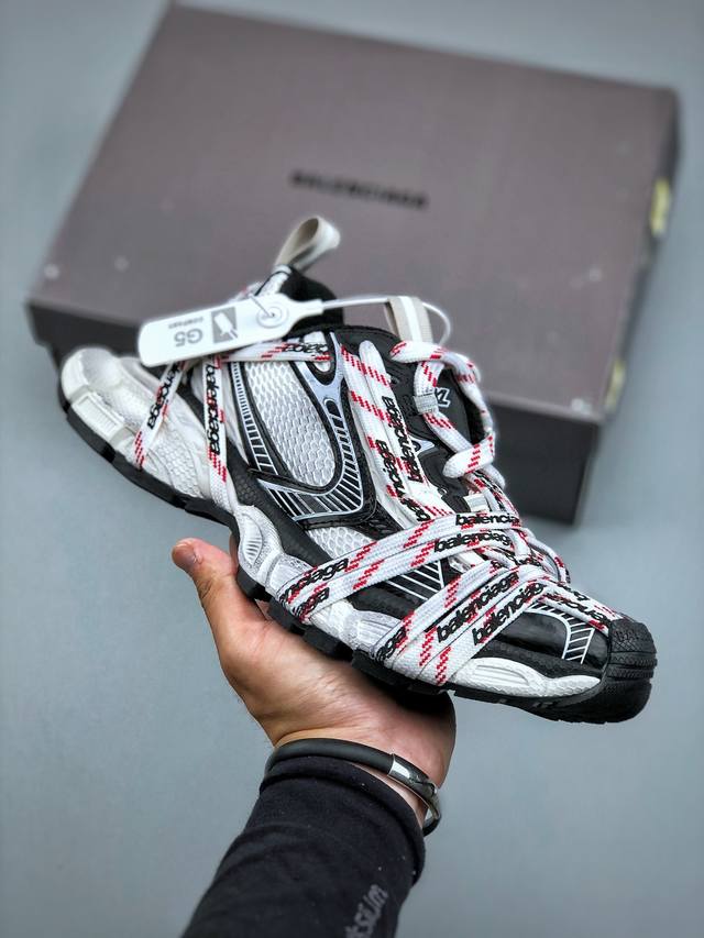 G5版本 Balenciaga Gargo 巴黎世家全新3Xl极限绑带 全新十代潮流跑鞋 原厂楦头 做旧细节拉满 原鞋同步开发采用环保天空革与网眼织物鞋面材质中