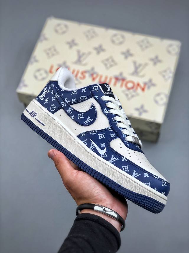 Nike Air Force 1'07 Low Lv联名 白蓝小白勾 空军一号低帮休闲板鞋 Lw9279-008 #原楦头原纸板 原装鞋盒 定制五金配件 内置全