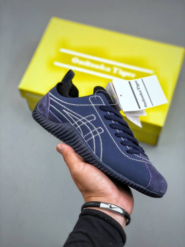 Onitsuka Tiger鬼冢虎 Sclaw 藏青色低帮生活休闲袜子鞋 货号: 1183B969-400 尺码 36-45 半