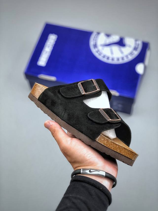 德国百年知名鞋履品牌 博肯勃肯Birkenstock London Suede Leather 伦敦系列低帮牛皮绒面革平底复古软木休闲鞋 货号 1010503