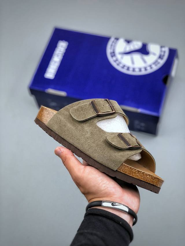 德国百年知名鞋履品牌 博肯勃肯Birkenstock London Suede Leather 伦敦系列低帮牛皮绒面革平底复古软木休闲鞋 货号 1010503