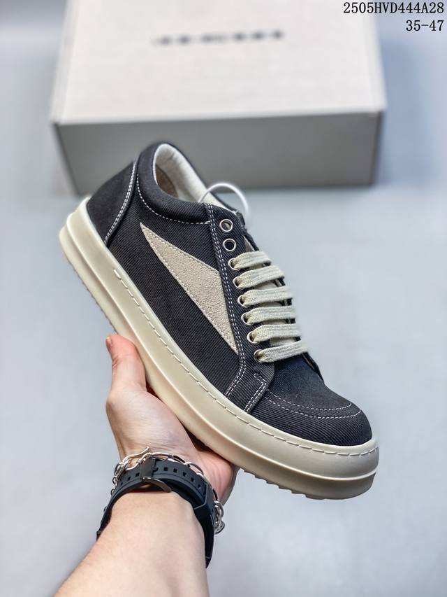 rick Owens Drkshdw 瑞克 欧文斯时尚运动板鞋 原楦开发纸版版型 Zp拆解原版1:1复模裁片纸版 力求做到0错位 这样才能达到和Zp一致的鞋型味