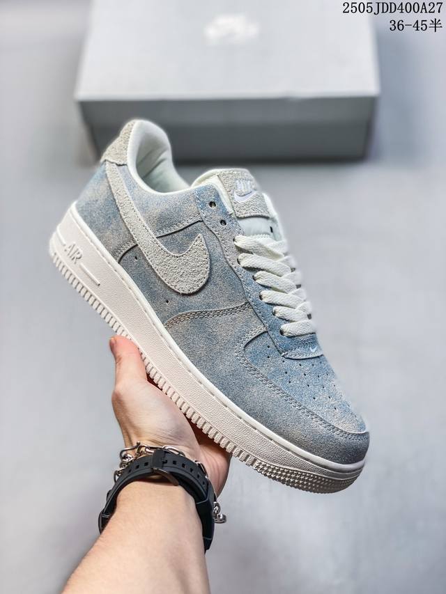 开学季活动特价 百搭神器 Nike Air破洞牛仔休闲板鞋 独家实拍Nk Air Force 1 空军一号板鞋 官方货号 Cw2288-111 官方同步 原装级