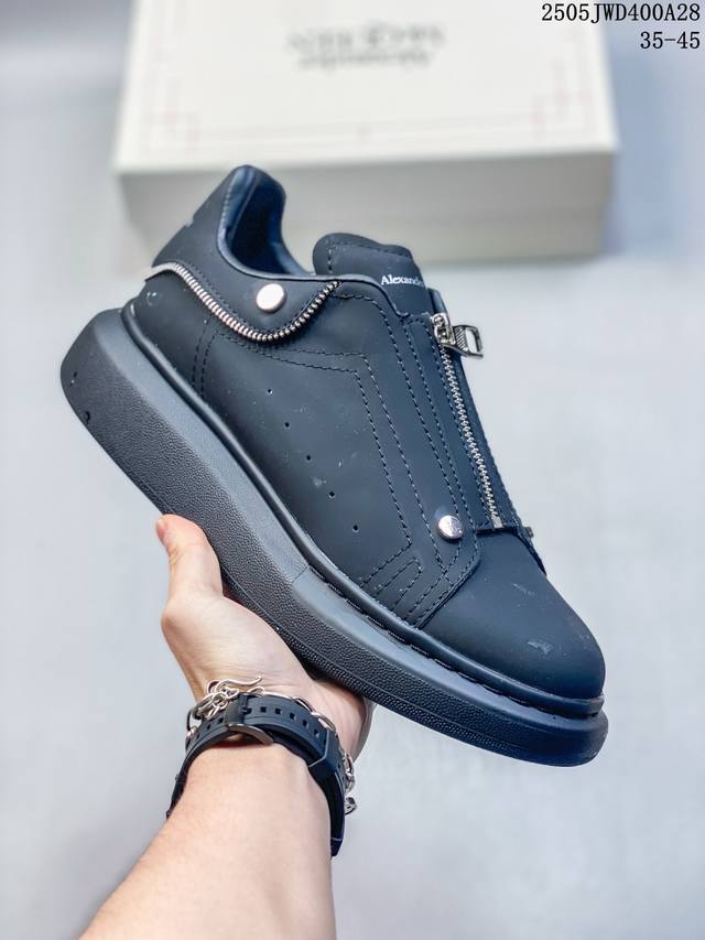 alexander Mcqueen 麦坤亚历山大麦昆 Sole Leather Sneakers 低帮时装厚底休闲运动小白鞋 尺码 36 45 编码 11203