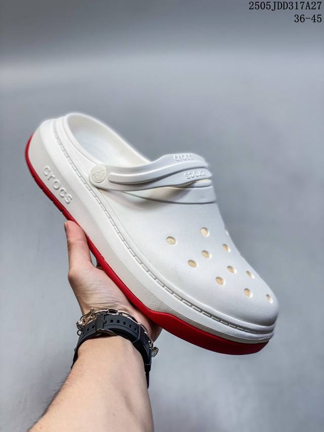 crocs卡骆驰 Crocsband Full Force Eva 厚底洞洞 运动凉鞋 男女同款 尺码 见图 编码 05Jdd317A27