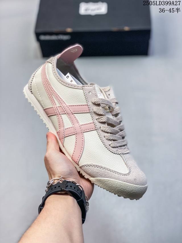 皮面 新增配色 onitsuka Tiger By Asics 欧洲腊软鞋垫 足弓乳胶垫 asics 亚瑟士 鬼冢虎 男女鞋真标半码制 升级原楦原纸版开发版型