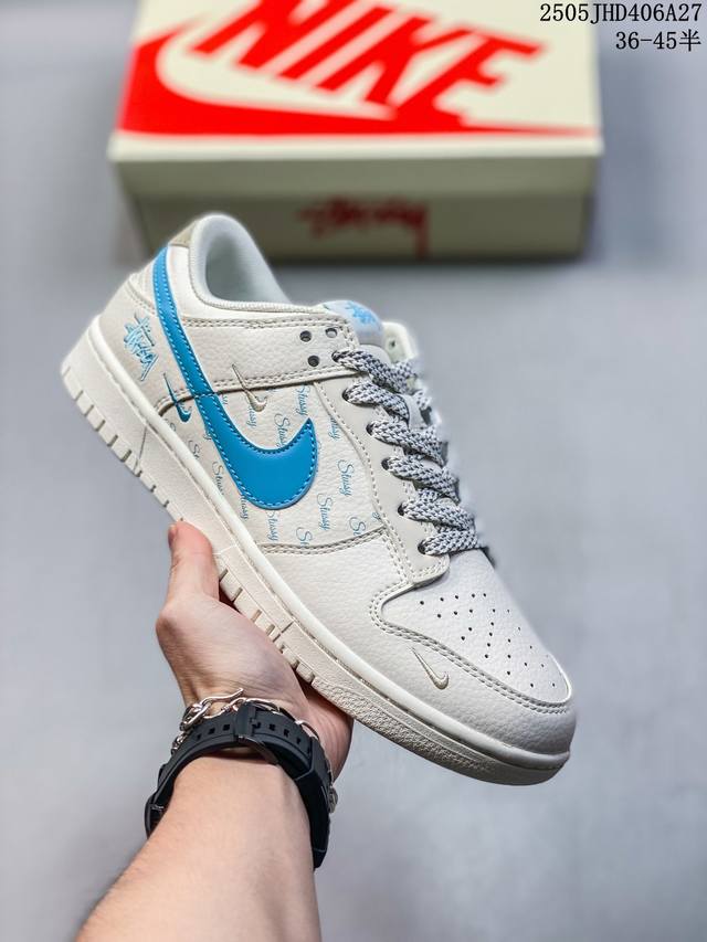 nk Sb Dunk Low 北面联名-灰猪八藏蓝勾 周年高端定制 低帮休闲板鞋 #定制鞋盒 大厂纯原品质出货 超高清洁度 皮料切割干净无任何毛边 细节完美 货