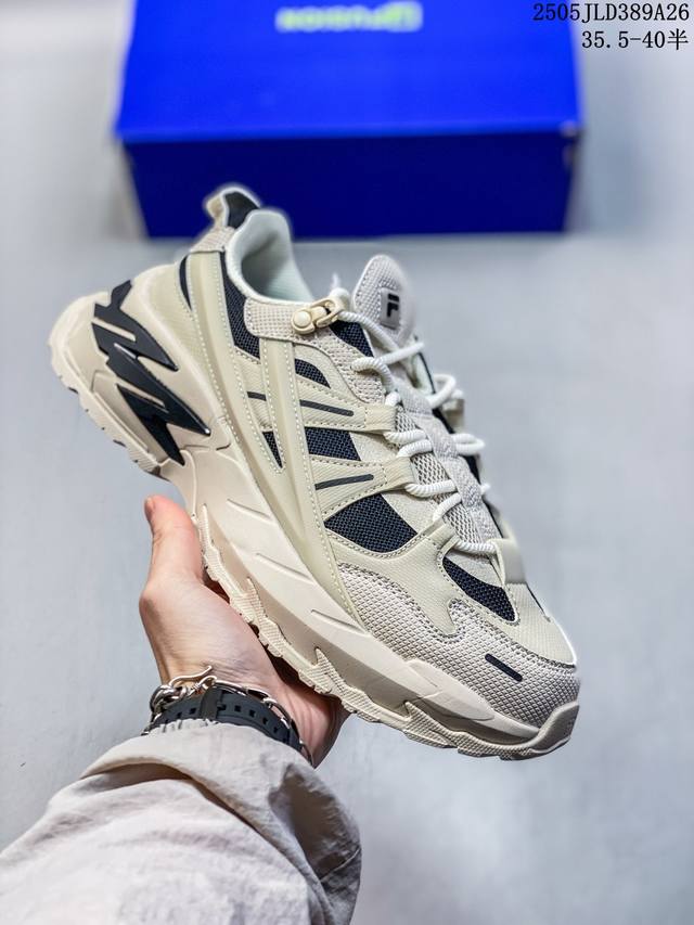 斐乐Grusion T12W511519Fqgel-Kayano 系列运动休闲鞋 # 鞋身采用拼接组合 大量使用皮革与网布 有效保障透气性 # 全系均使用复古撞