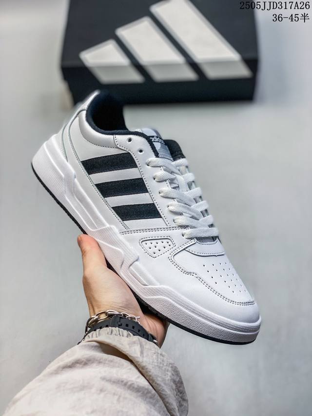 真标带半码 adidas阿迪达斯板鞋官方男女新款Liteballer低帮运动休闲鞋Js4361 尺码 见图 编码 05Jjd317A26
