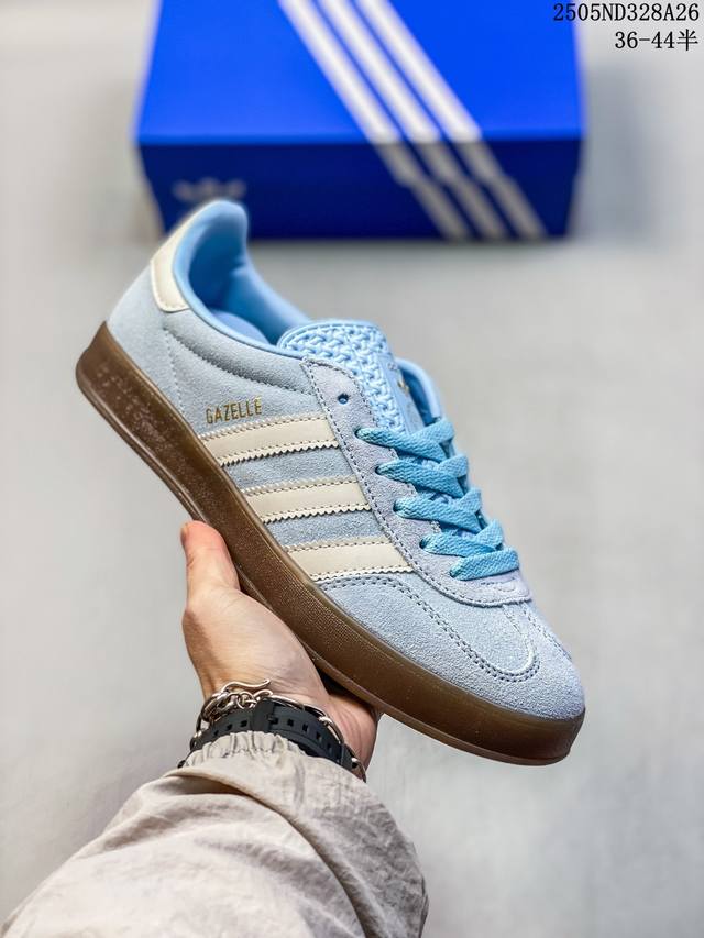 真标 带半码 Adidas Originals Gazelle Indoor Ji2718 三叶草复古休闲防滑耐磨低帮板鞋 尺码 见图 编码 05Nd328A2