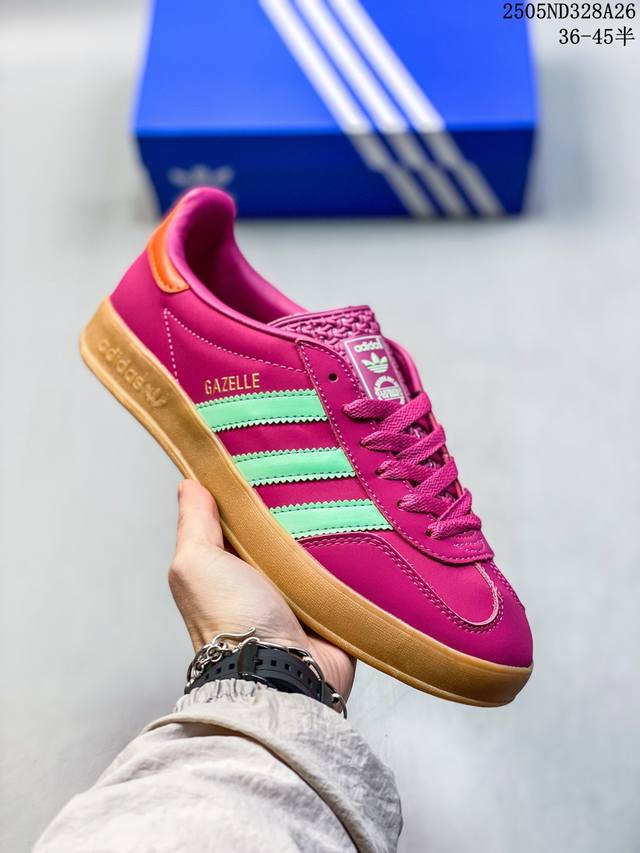 真标 带半码 Adidas Originals Gazelle Indoor Ji2718 三叶草复古休闲防滑耐磨低帮板鞋 尺码 见图 编码 05Nd328A2