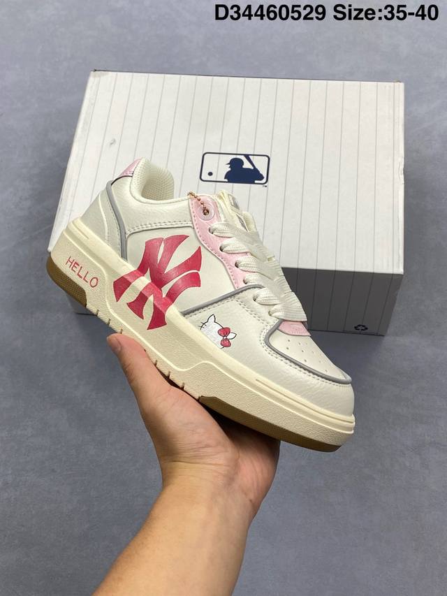 公司级Mlb Chunky Liner pu Diy定制 简约时尚 百搭 包裹性保暖防滑防水减震 低帮 板鞋 货号 3Asxca12N C0006 尺码 35-