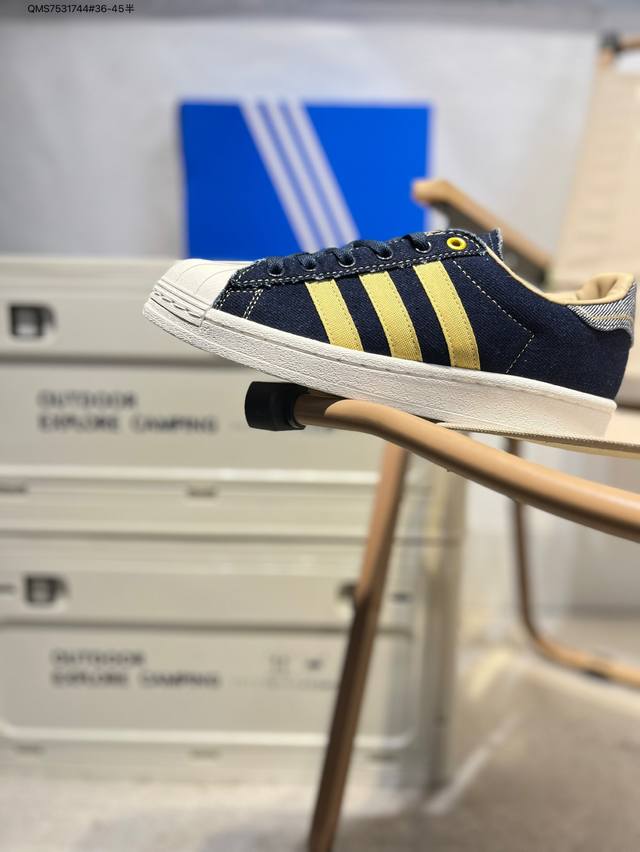 阿迪达斯Adidas三叶草 Originals Superstar 贝壳头系列低帮经典百搭休闲运动板鞋Jh5577 Qms7531744#36-45半