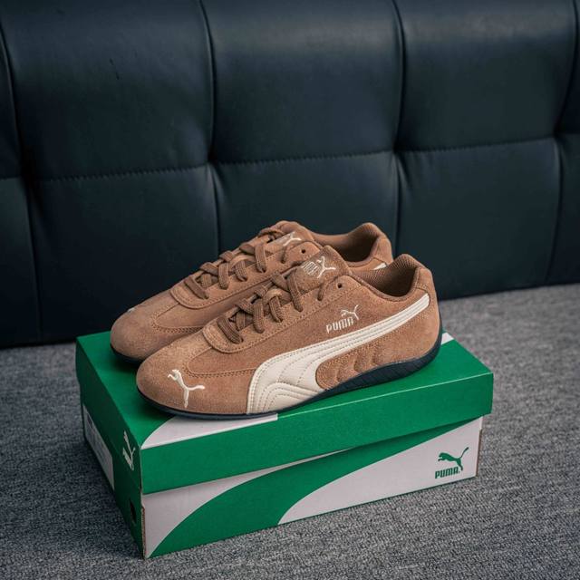 核心私 puma Speedcat Archive 彪马薄底系列 复古运动休闲跑鞋 鞋面设计轻量透气 提供了舒适性和穿着感受 柔软内里材质 穿着更加舒适 橡胶鞋