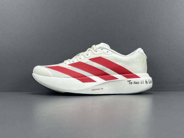 渠道优势 God版 阿迪 Adidas Adizero Evo Sl 运动舒适防滑耐磨 低帮跑步鞋 男款 尺码36-46 货号Js1183