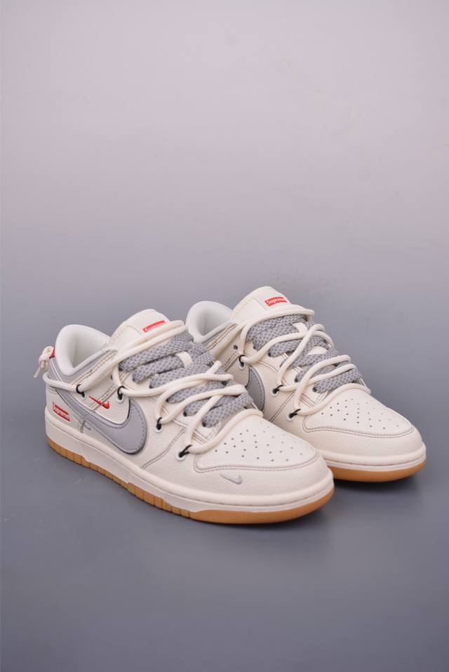 nike Sb Dunk Low Supreme联名 解构抽绳鞋带 纯原大厂出品 极力推荐 原装头层材料 独家版型蒸餾加工 帶來的是更好的视觉和脚感体验 大厂纯