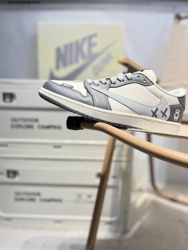 公司级头层皮乔丹Air Jordan 1 Low Aj1低帮系列篮球鞋 官方同步配色 原装级产物 #拒绝公底 立体鞋型 细节完美 高清洁度Hs8068 Aa76