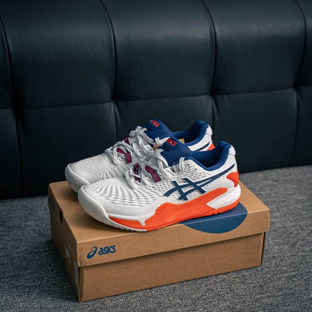 核心私 asics Gel-Resolution 9 亚瑟士复古透气缓震休闲跑步鞋 货号 1041A376-102 尺码 36 36.5 37.5 38 38.